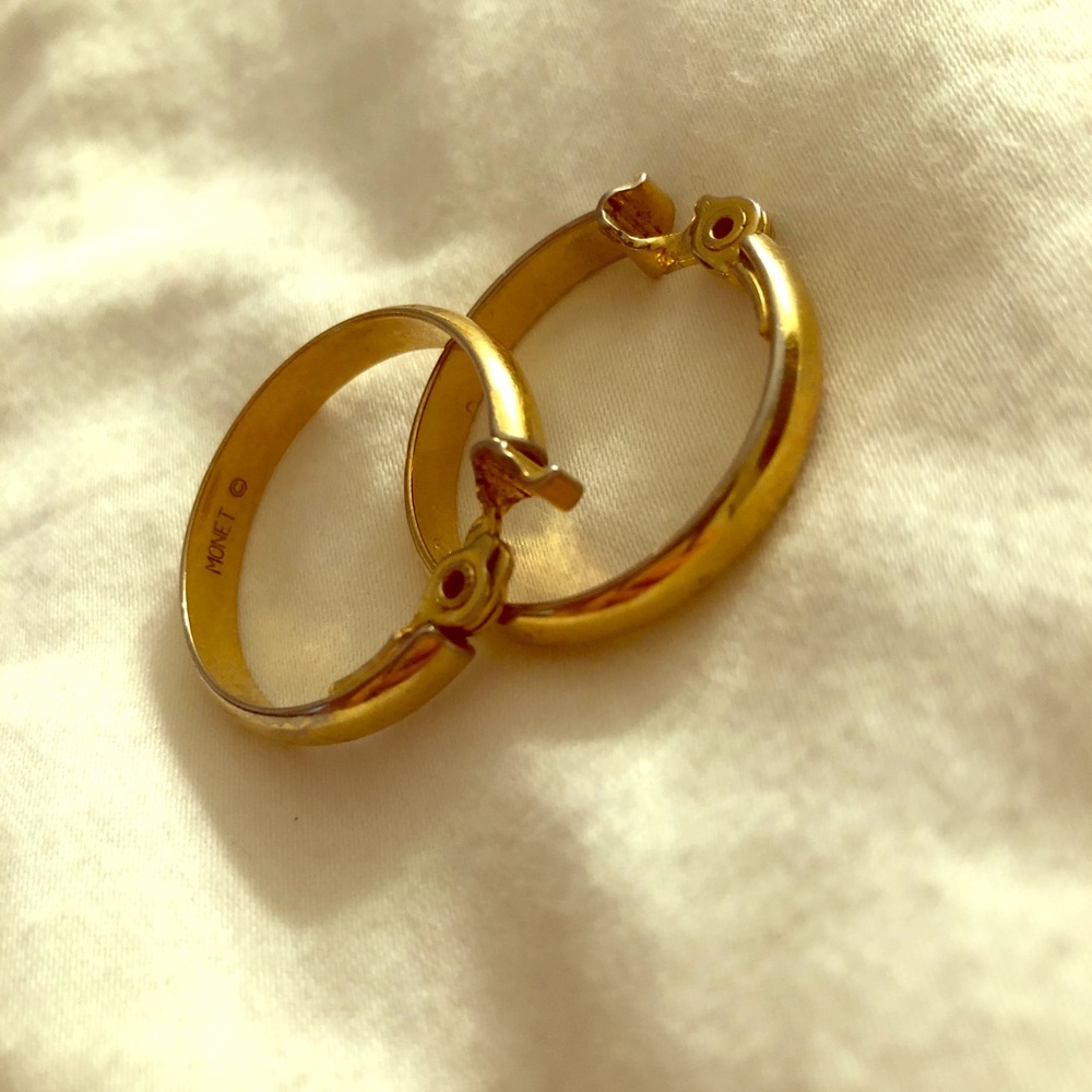 Monet hoop earrings